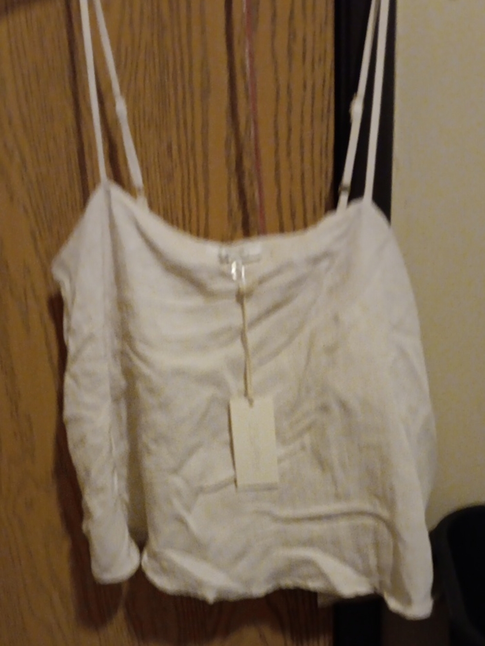 Classic White Spaghetti Strap Camisole